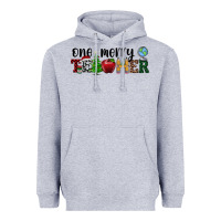 Heather Grey one merry teacher Heavyweight Hoodie - RanaPortraitStore