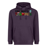 Plum one merry teacher Heavyweight Hoodie - RanaPortraitStore