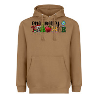 Toasted Coconut one merry teacher Heavyweight Hoodie - RanaPortraitStore