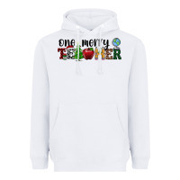 White one merry teacher Heavyweight Hoodie - RanaPortraitStore