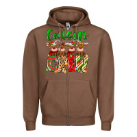 Chestnut cousin crew christmas deer Zipper Hoodie - MaliasSmallBusiness