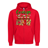 Red cousin crew christmas deer Zipper Hoodie - MaliasSmallBusiness
