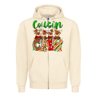 Sandshell cousin crew christmas deer Zipper Hoodie - MaliasSmallBusiness