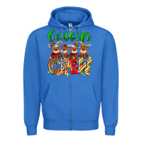 True Royal cousin crew christmas deer Zipper Hoodie - MaliasSmallBusiness