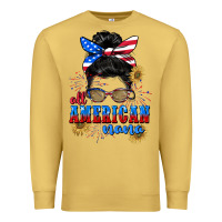 Antique Gold All American Nana 4th of July Premium Sweatshirt - CowGirlArtShop