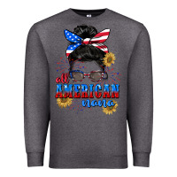 Charcoal Heather All American Nana 4th of July Premium Sweatshirt - CowGirlArtShop