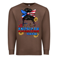 Chestnut All American Nana 4th of July Premium Sweatshirt - CowGirlArtShop