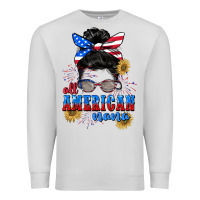 Dove Grey All American Nana 4th of July Premium Sweatshirt - CowGirlArtShop