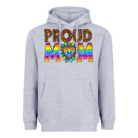 Heather Grey proud mom lgbtq Heavyweight Hoodie - texasbilliewilder