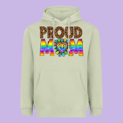 Proud Mom Lgbtq Heavyweight Hoodie Designed By Texasbilliewilder