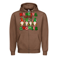 Chestnut hanging with my gnomies Zipper Hoodie - MaliasSmallBusiness