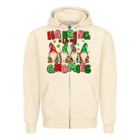 Sandshell hanging with my gnomies Zipper Hoodie - MaliasSmallBusiness