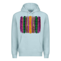 Blue Mist mardi gras western brush stroke Premium Hoodie - Artiststas