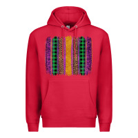 Cardinal mardi gras western brush stroke Premium Hoodie - Artiststas