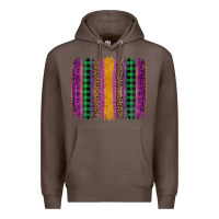 Coffee mardi gras western brush stroke Premium Hoodie - Artiststas