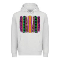 Dove Grey mardi gras western brush stroke Premium Hoodie - Artiststas