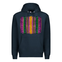 Navy mardi gras western brush stroke Premium Hoodie - Artiststas