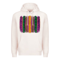 Pale Pink mardi gras western brush stroke Premium Hoodie - Artiststas