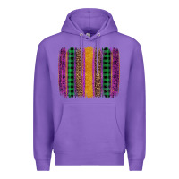 Purple mardi gras western brush stroke Premium Hoodie - Artiststas