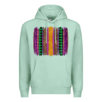 Seafoam mardi gras western brush stroke Premium Hoodie - Artiststas