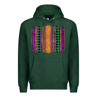 Sports Green mardi gras western brush stroke Premium Hoodie - Artiststas