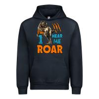 Navy i'm one hear me roar dinosaur birthday Urban Hoodie - LillyAllenDesigns