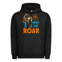 Pigment Black i'm one hear me roar dinosaur birthday Urban Hoodie - LillyAllenDesigns