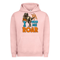 Pigment Salmon i'm one hear me roar dinosaur birthday Urban Hoodie - LillyAllenDesigns