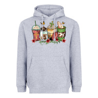 Heather Grey faith coffee cups Heavyweight Hoodie - Zillion Design Studio