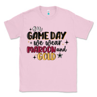 Bubblegum Pink on game day we wear maroon and gold Classic Tee - MaliasSmallBusiness