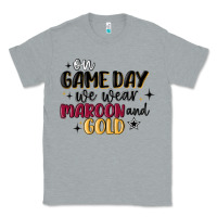 Heather Grey on game day we wear maroon and gold Classic Tee - MaliasSmallBusiness