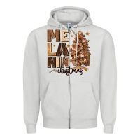 Melanin Christmas With Christmas Tree Zipper Hoodie | Teevron