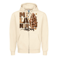 Sandshell melanin christmas with christmas tree Zipper Hoodie - MaliasSmallBusiness