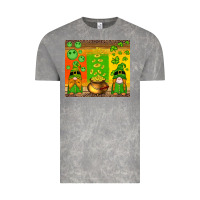 Cloud Rock st patricks gnomes and coins with shamrock Vintage Tee - Artiststas