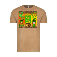 Vintage Camel st patricks gnomes and coins with shamrock Vintage Tee - Artiststas
