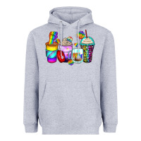 Heather Grey pride coffee cups Heavyweight Hoodie - Zillion Design Studio