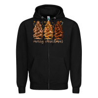 Black melanin christmas trees Zipper Hoodie - MaliasSmallBusiness