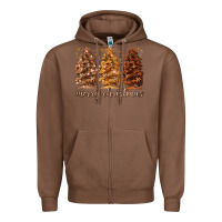 Chestnut melanin christmas trees Zipper Hoodie - MaliasSmallBusiness