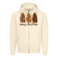 Sandshell melanin christmas trees Zipper Hoodie - MaliasSmallBusiness