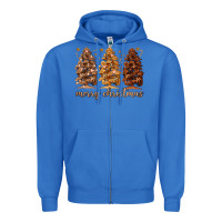 True Royal melanin christmas trees Zipper Hoodie - MaliasSmallBusiness