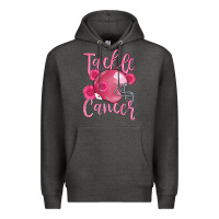 Charcoal Heather tackle cancer helmet Premium Hoodie - AdoDesignShop