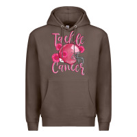 Coffee tackle cancer helmet Premium Hoodie - AdoDesignShop
