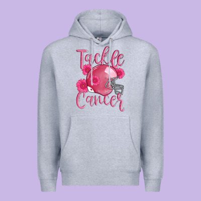 Tackle Cancer Helmet Premium Hoodie Designed By Adodesignshop