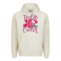 Oatmeal Heather tackle cancer helmet Premium Hoodie - AdoDesignShop