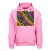 Fuchsia Pink mardi gras leopard glitter bead Urban Hoodie - BarkalooDesign