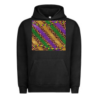 Pigment Black mardi gras leopard glitter bead Urban Hoodie - BarkalooDesign