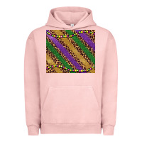 Pigment Salmon mardi gras leopard glitter bead Urban Hoodie - BarkalooDesign