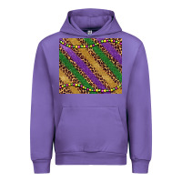 Tulip mardi gras leopard glitter bead Urban Hoodie - BarkalooDesign