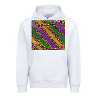 Mardi Gras Leopard Glitter Bead Urban Hoodie | Teevron