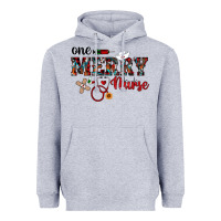 Heather Grey one merry nurse western Heavyweight Hoodie - RanaPortraitStore